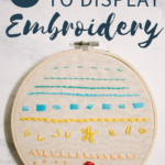 how to frame embroidery in the hoop