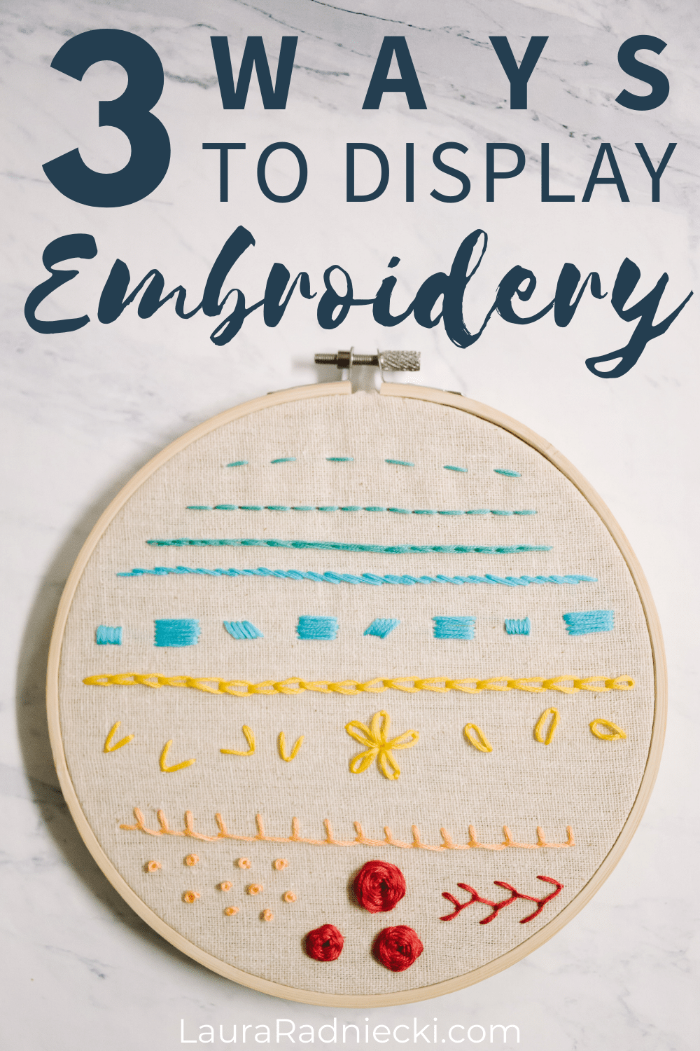 How to Display Embroidery Projects