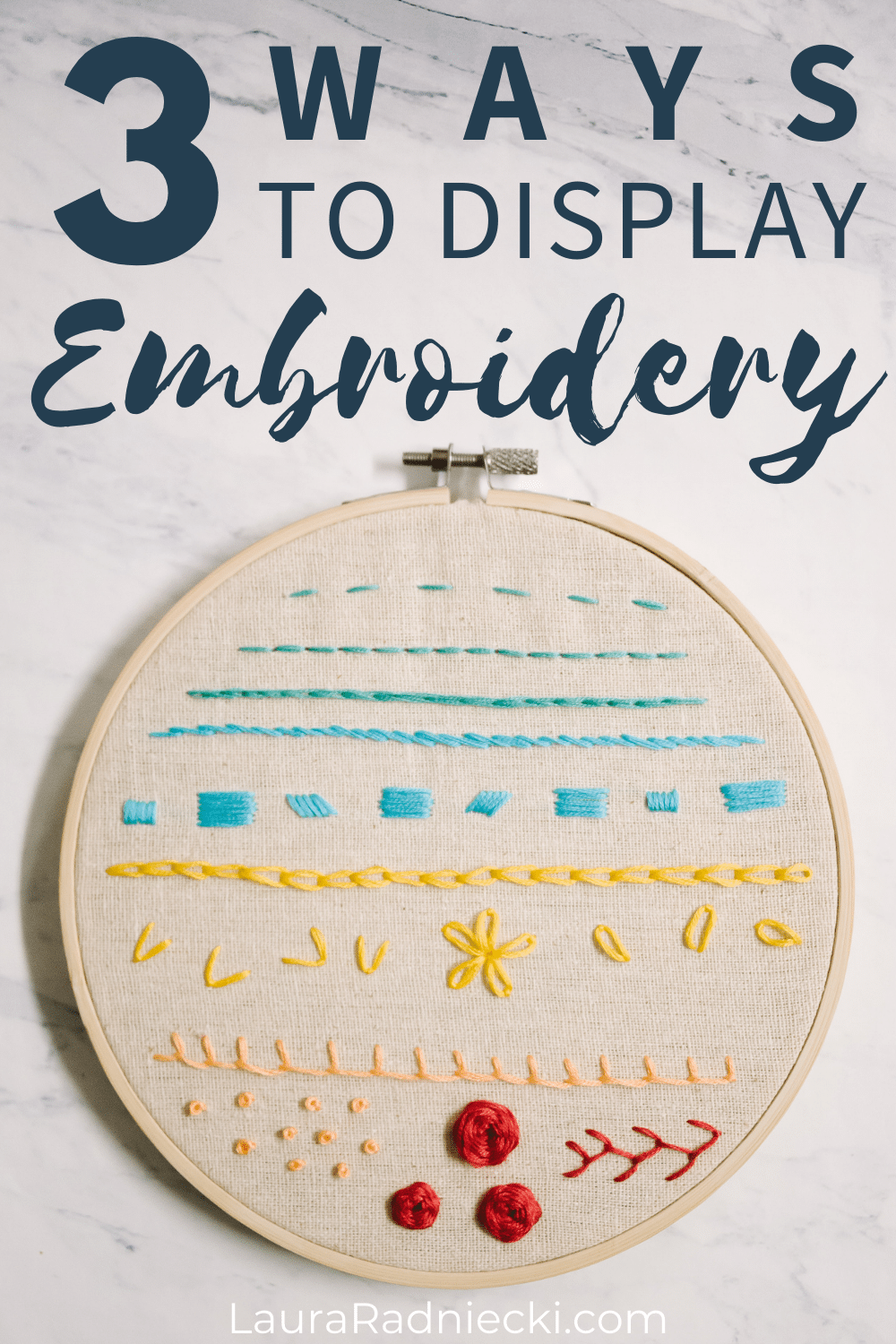 how to frame embroidery in the hoop