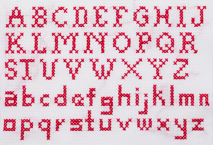 difference between cross stitch and embroidery - cross stitch angular stitches are good for words, text, or slogans