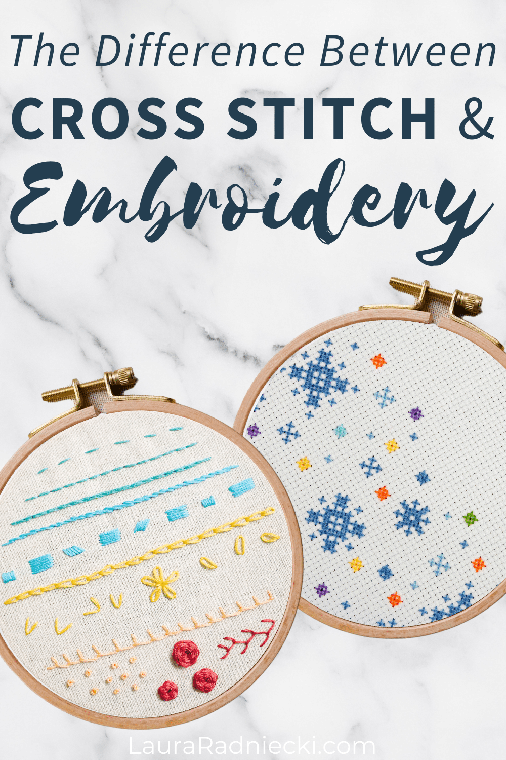 Cross Stitch vs Embroidery