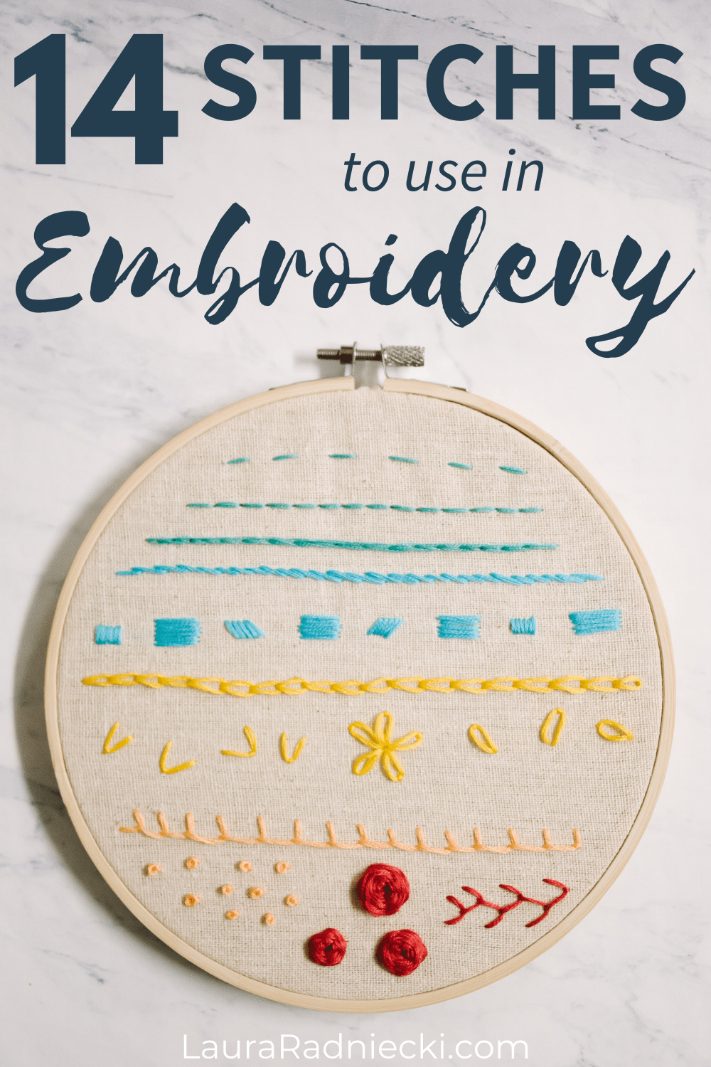 Types of Embroidery Stitches