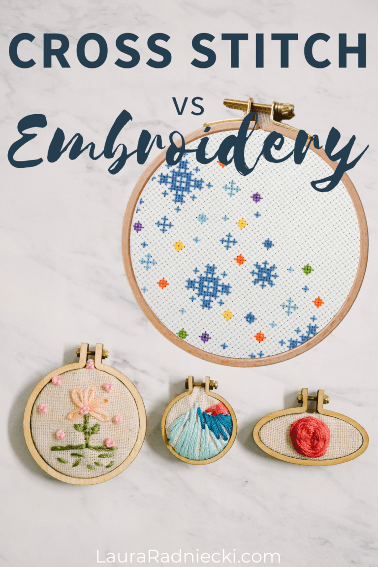 Cross stitch vs embroidery  what is the difference which is easier