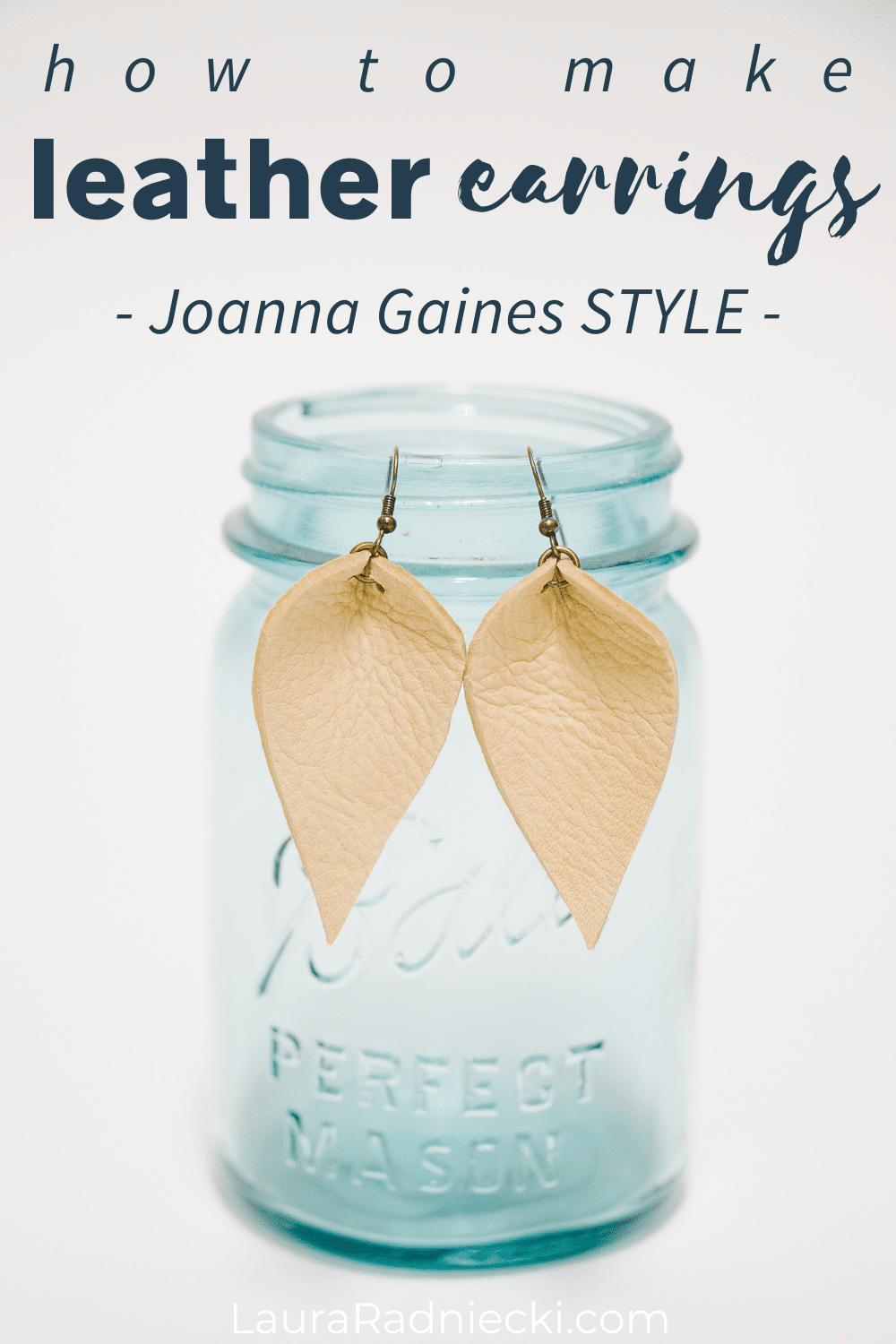 how to make leather earrings joanna gaines style