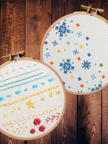 cross stitch vs embroidery | difference between cross stitch and embroidery