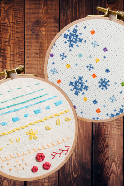 cross stitch vs embroidery | difference between cross stitch and embroidery
