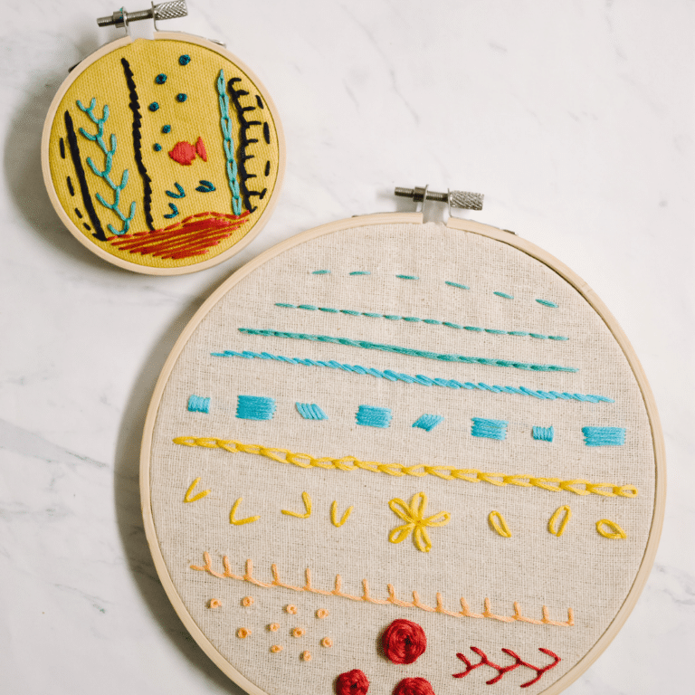 How to Display Embroidery Projects How to Frame Embroidery in Hoop