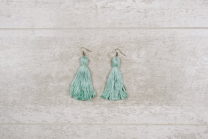 how to make tassel earrings with embroidery floss