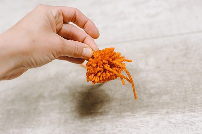 pom-pom made using a pom pom maker