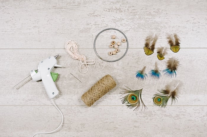 supplies needed to make a dreamcatcher