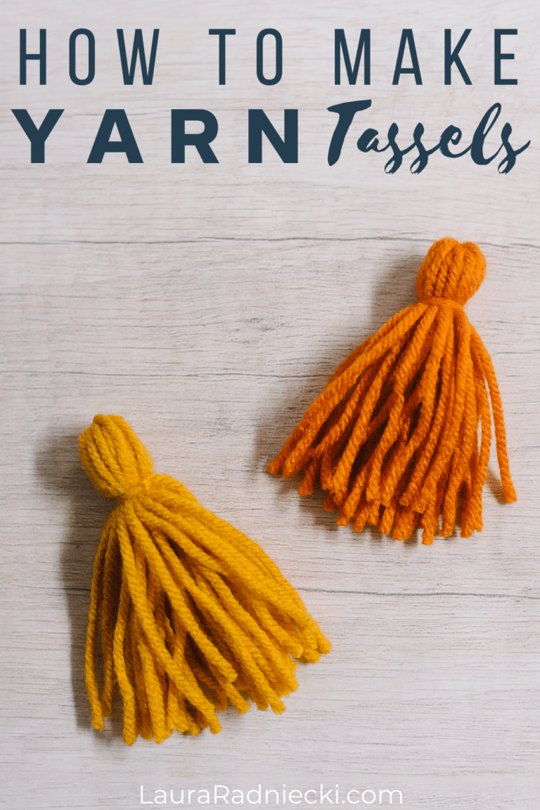 How to Make Yarn Tassels DIY Tassel Tutorial with Yarn