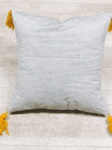 How to Make a Pillow Cover with Tassels