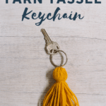 how to make a yarn tassel keychain