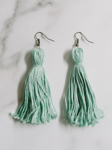 How to Make Tassel Earrings with Embroidery Floss