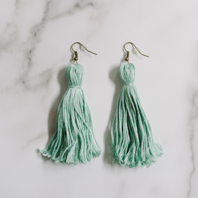 How to Make Tassel Earrings with Embroidery Floss