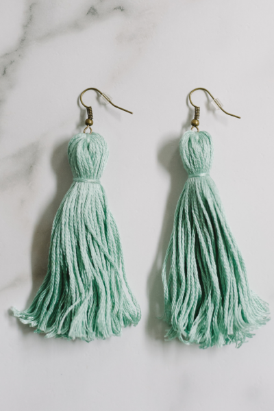 How to Make Tassel Earrings with Embroidery Floss