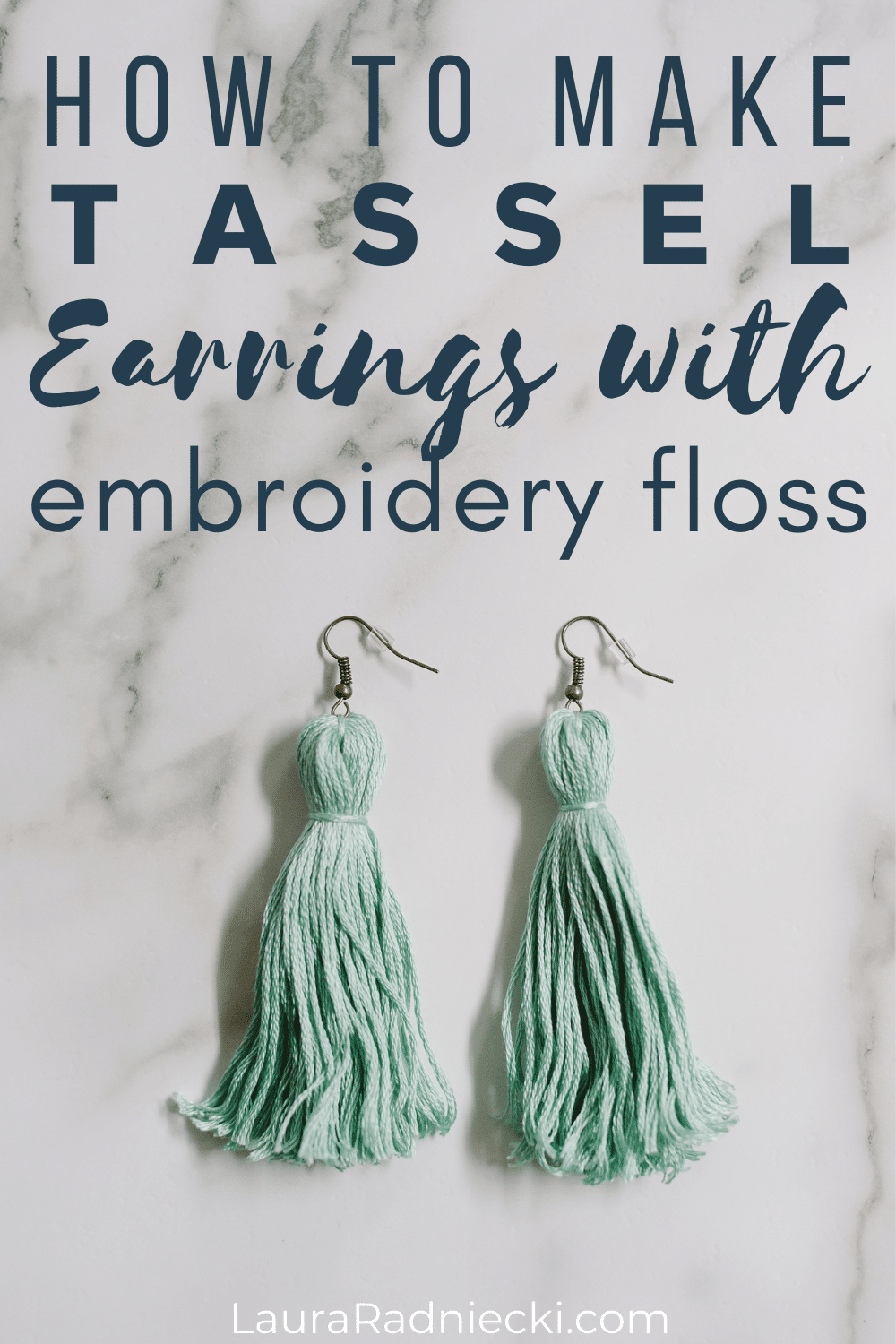 How to Make Tassel Earrings with Embroidery Floss