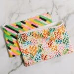 How to sew a 6 minute zipper pouch.