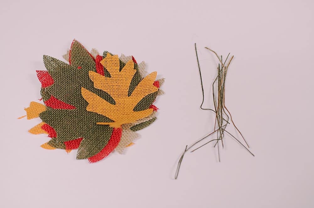 how to make a burlap leaf garland for fall