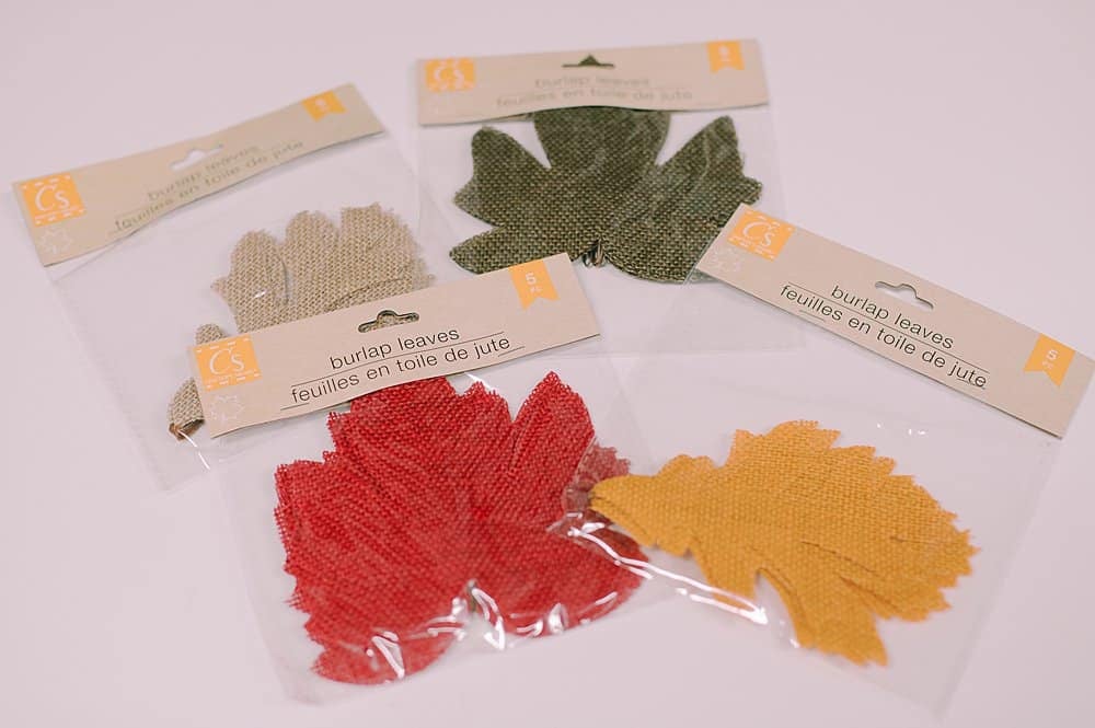 how to make a burlap leaf garland for fall