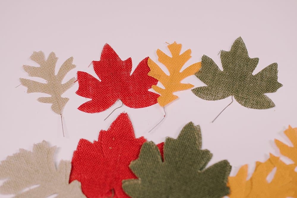 how to make a burlap leaf garland for fall