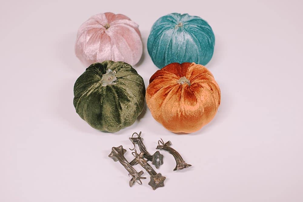 how to make diy fabric pumpkins from the dollar store