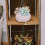 how to make faux succulent and faux eucalyptus pumpkins