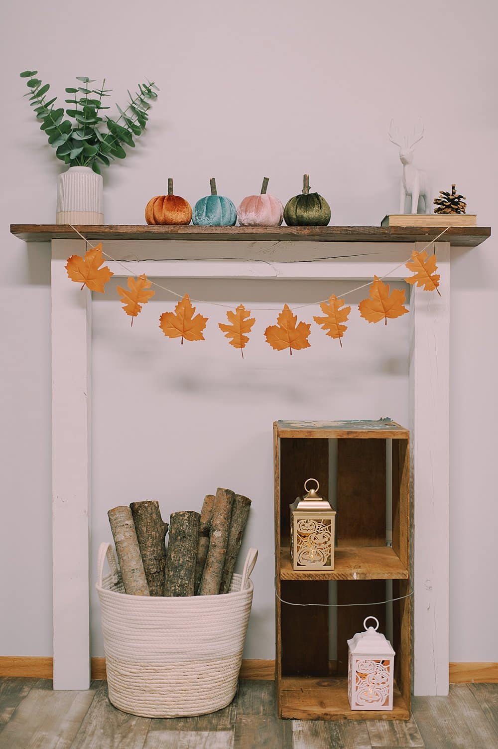 How to Make a Faux Leather Leaf Garland