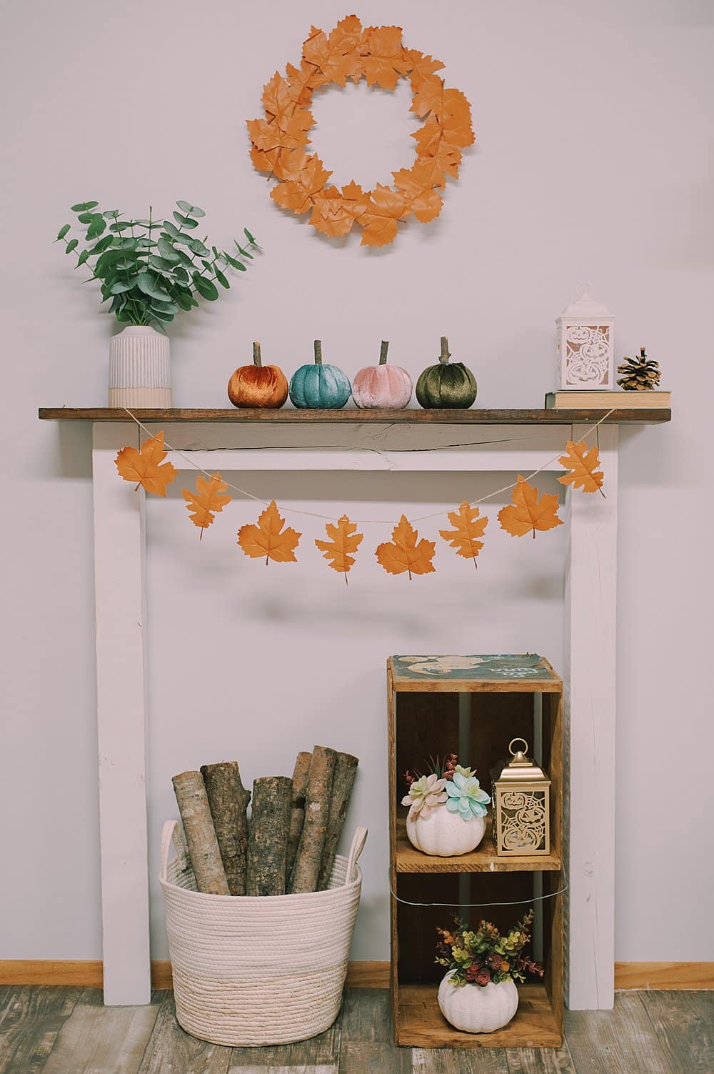 How to Make a Faux Leather Leaf Wreath