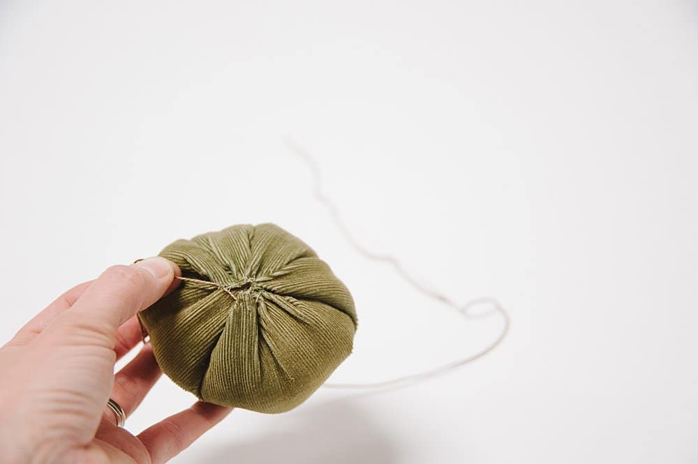 how to make a fabric pumpkin