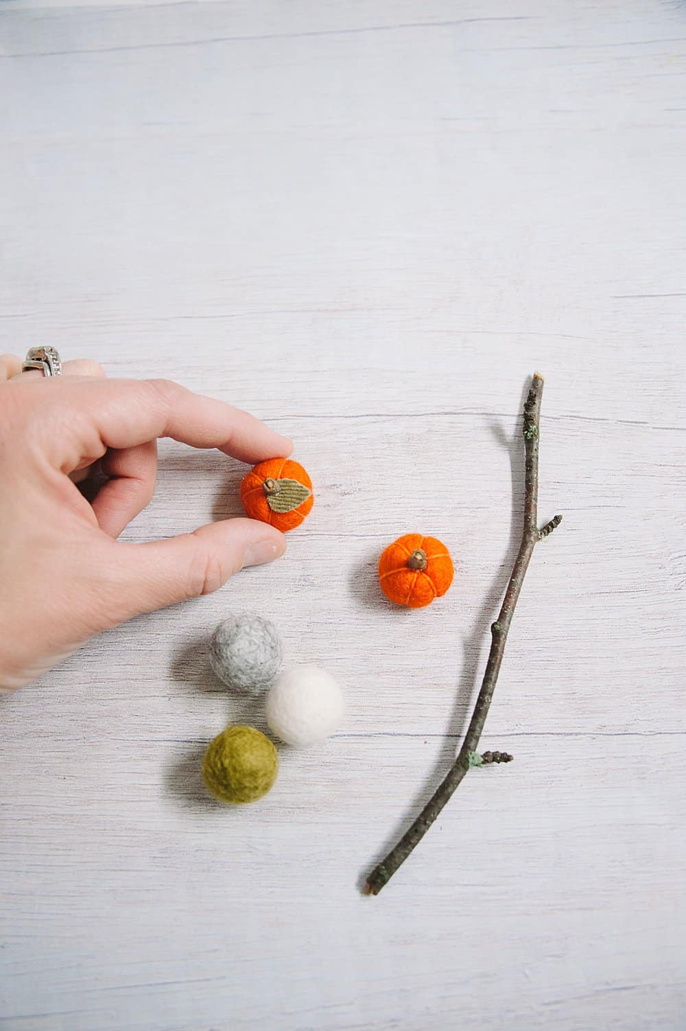 How to Make Mini Felt Ball Pumpkins