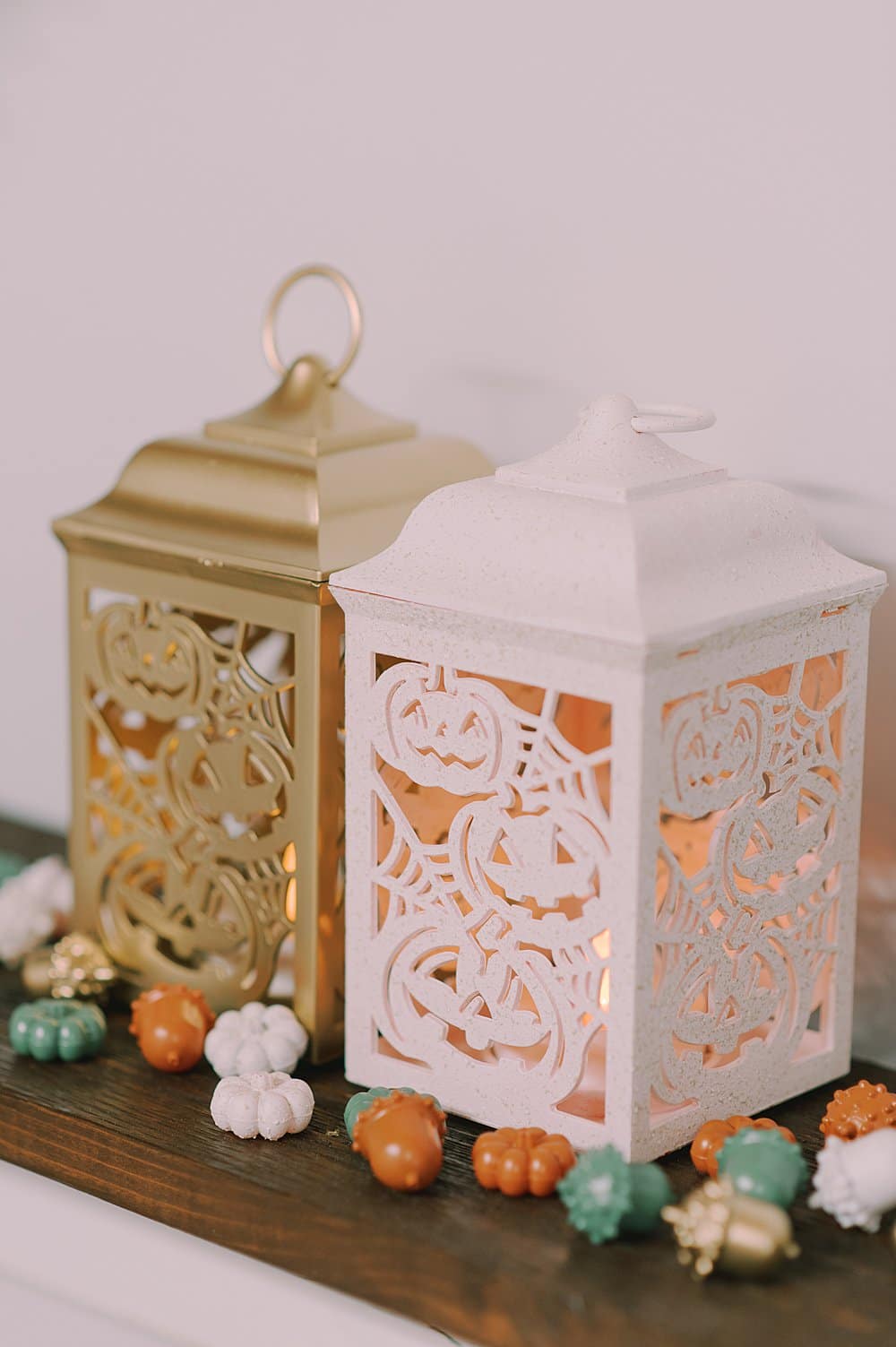 DIY Painted Faux Acorns and Pumpkins