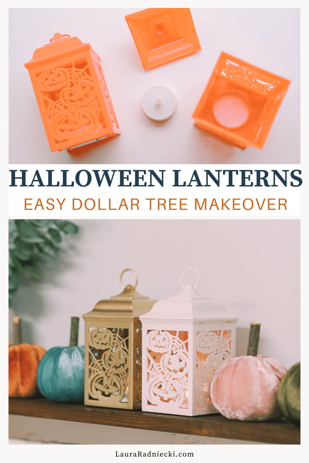 Halloween Lanterns Easy Dollar Tree Makeover