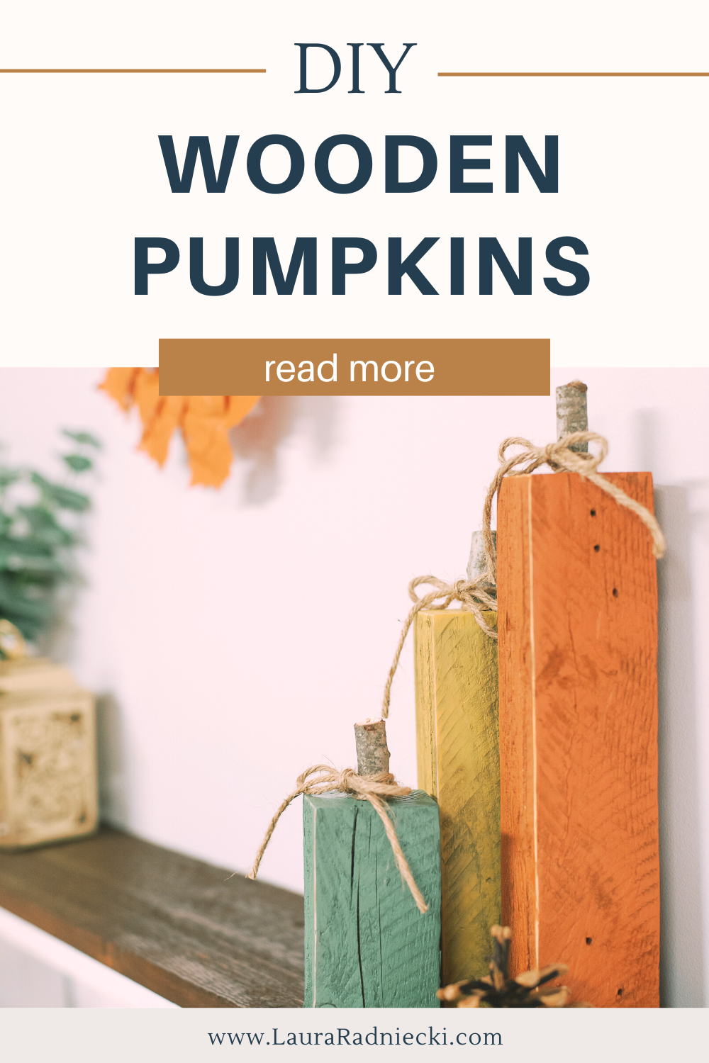 how to make diy wooden pumpkins