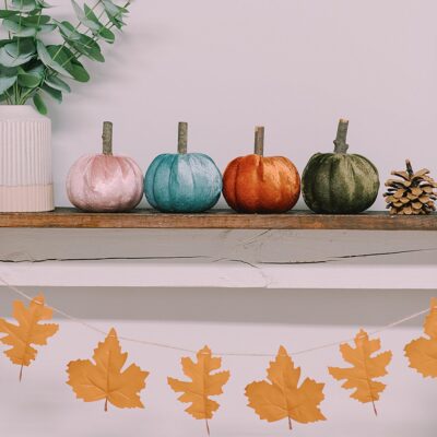 DIY Fabric Pumpkins from the Dollar Tree