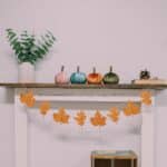 how to make a faux leather leaf garland for fall decor