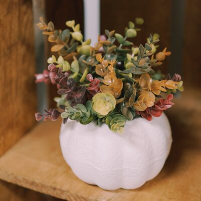 How to Make a Faux Eucalyptus Pumpkin