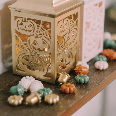 DIY Painted Faux Acorns and Pumpkins