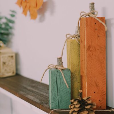 How to Make Wooden Pumpkins