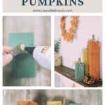 How to make wooden pumpkins out of wood blocks and tree branch stems.
