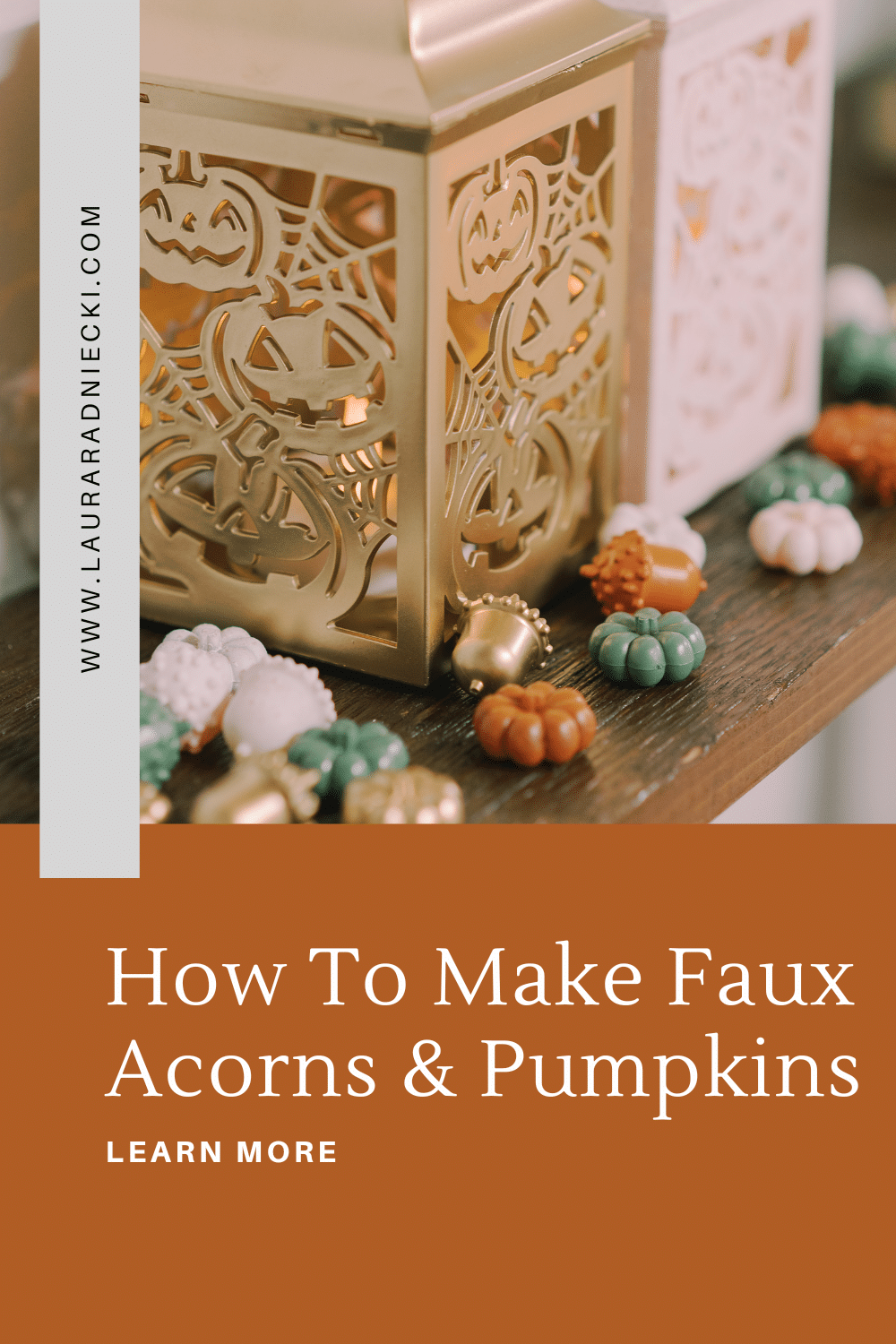 how to make faux painted acorns and pumpkins for fall decor
