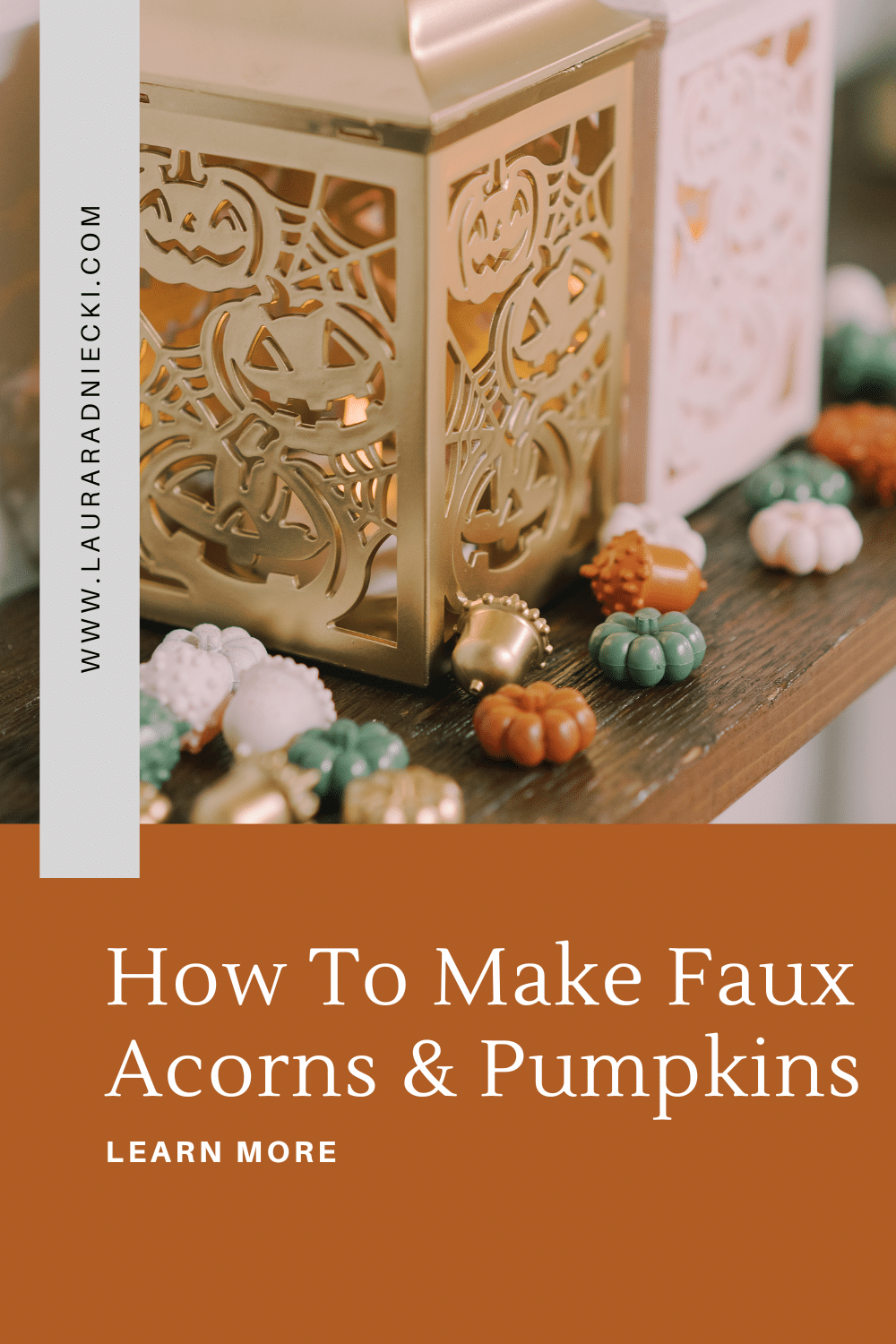 DIY Painted Faux Acorns and Pumpkins