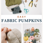Learn how to make fabric pumpkins out of old, recycled clothes or fabric scraps in this step-by-step photo tutorial! They're perfect for your fall home decor!