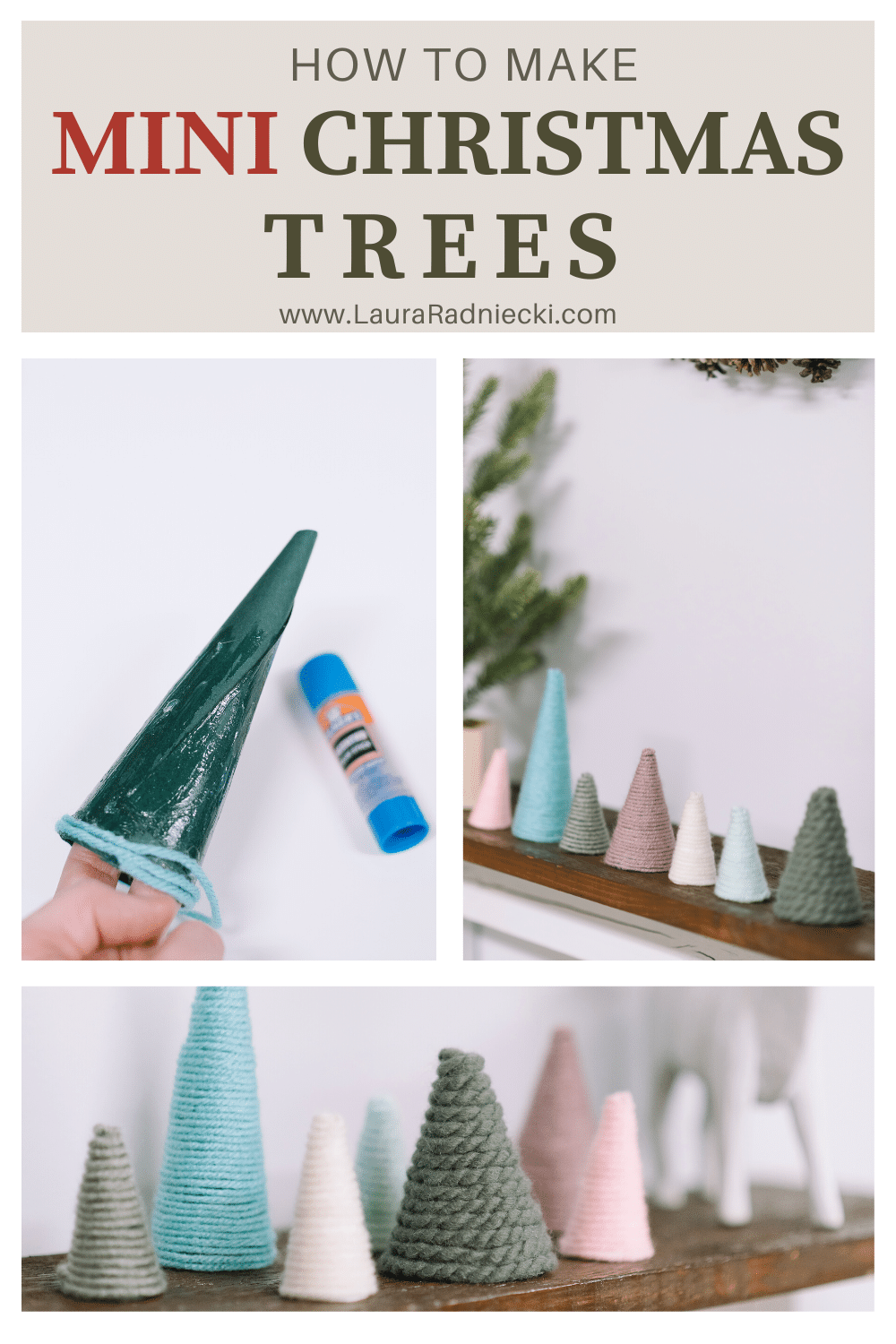 How to Make Mini Christmas Trees