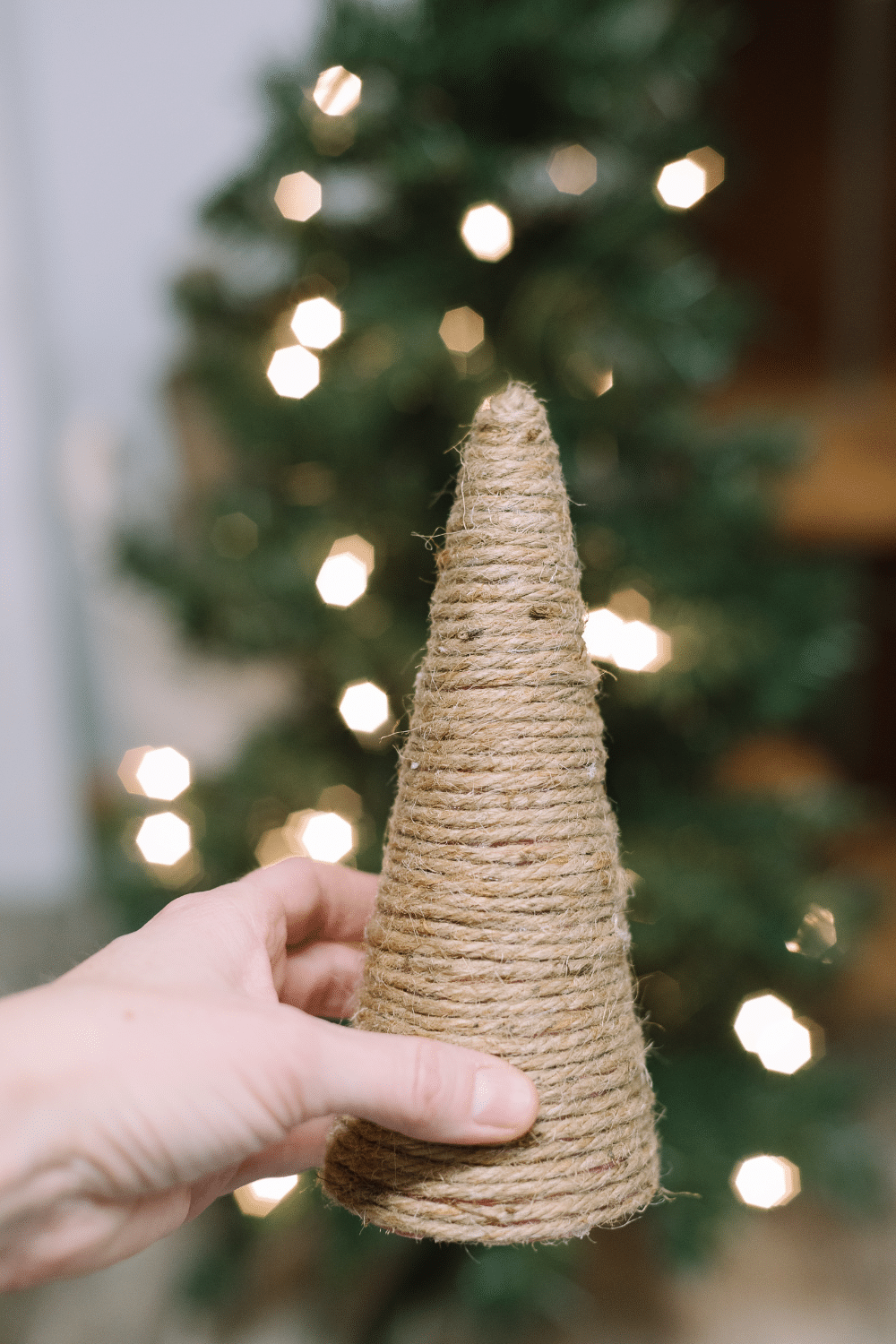 How to Make DIY Christmas Trees with Rope, Jute, Twine, and Yarn