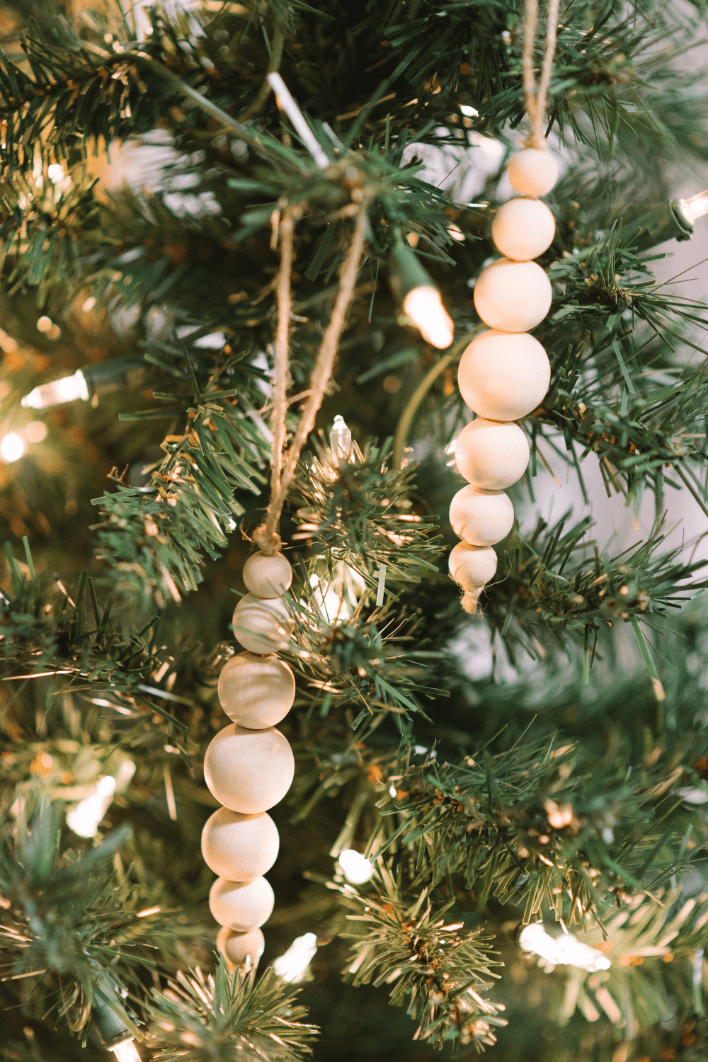 How to Make Wood Bead Ornaments