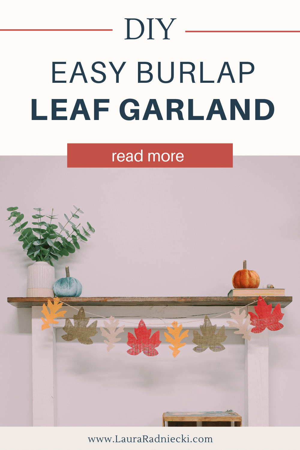 How to Make a Burlap Leaf Garland