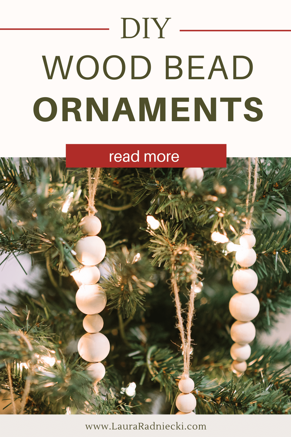 How to Make Wood Bead Ornaments
