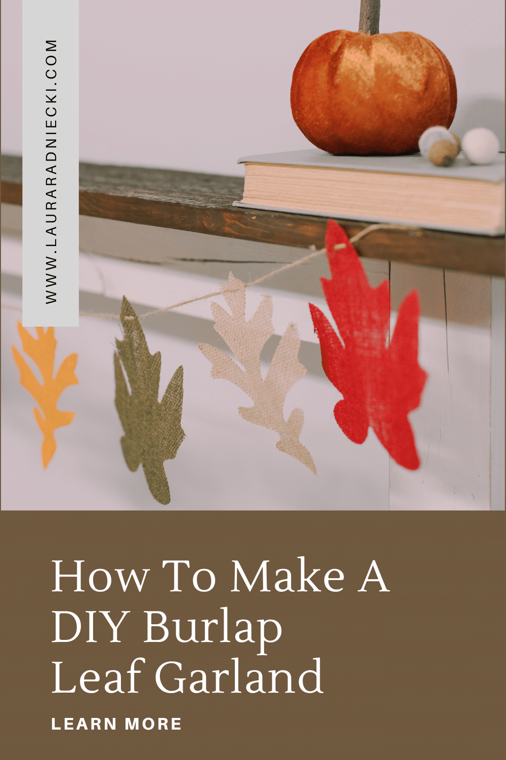 How to Make a Burlap Leaf Garland