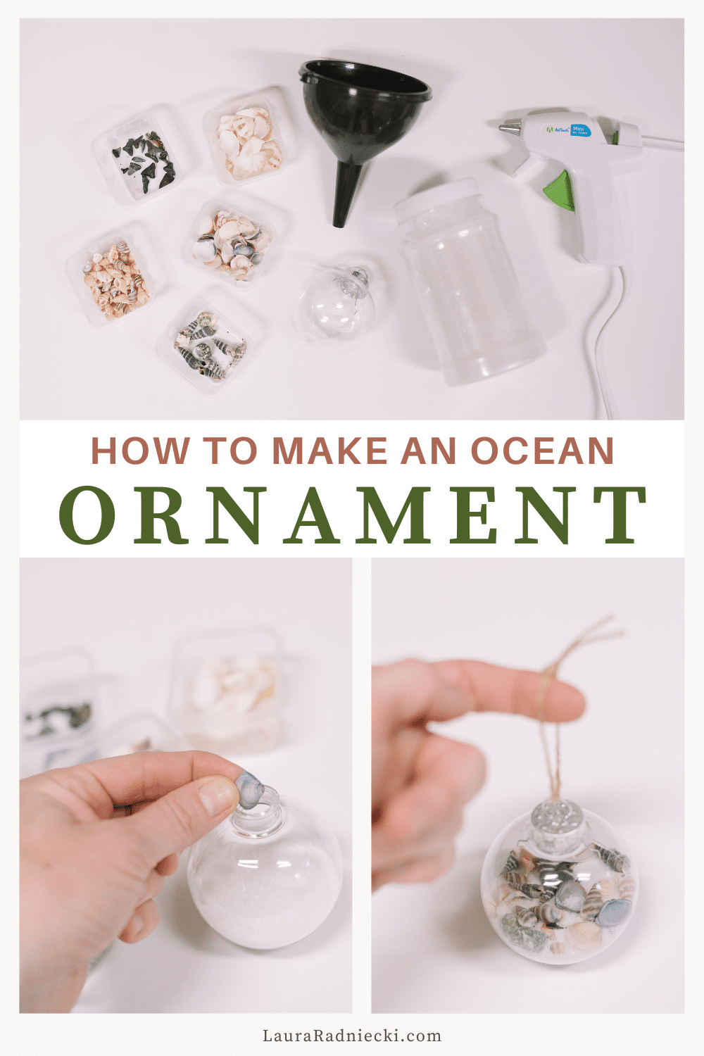 How to Make an Ocean Christmas Ornament